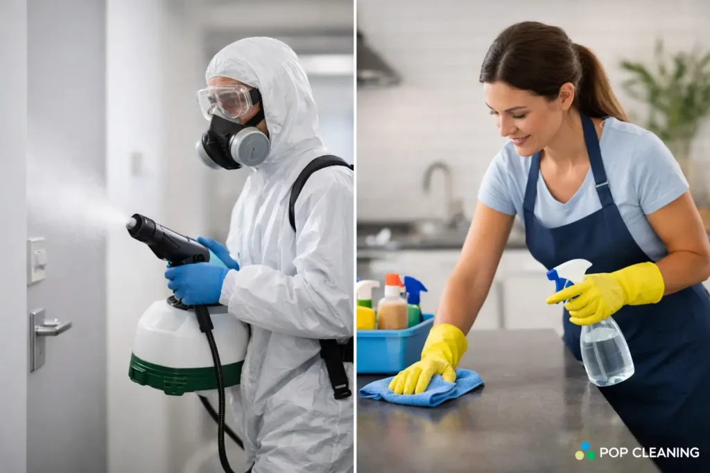 Disinfection Service vs Regular Cleaning