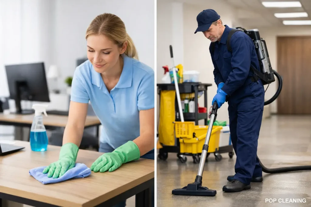 Office Cleaning vs Janitorial Service